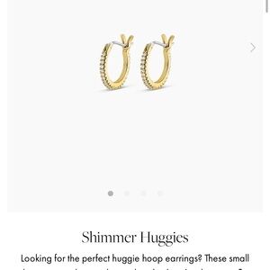 Gorjana Gold Shimmer Huggies